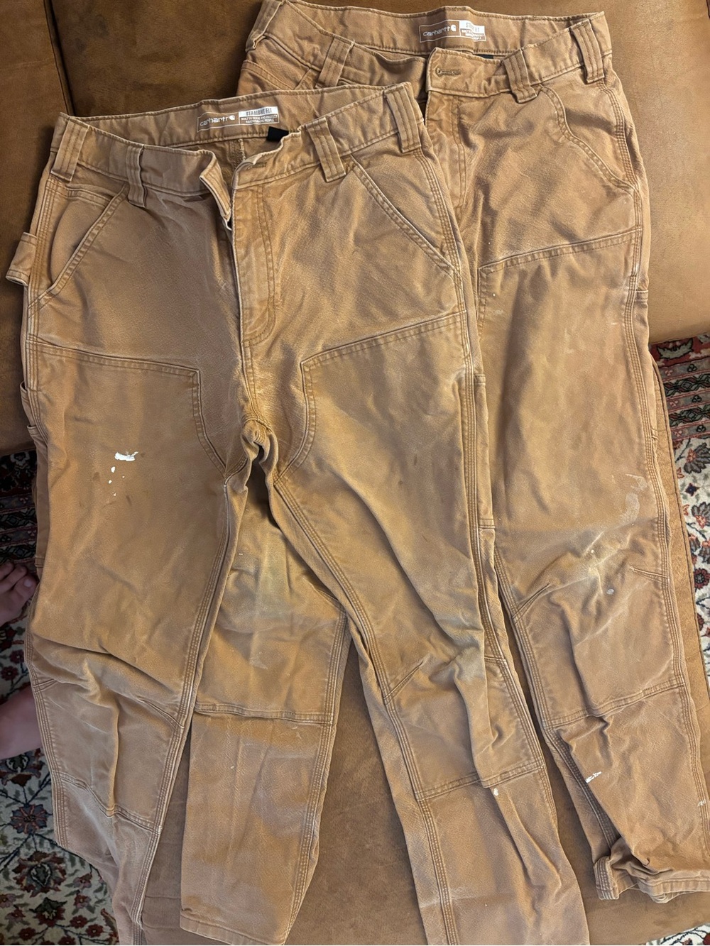 Carhartt Brown Work Pants - Durable Men’s Carpenter Trousers